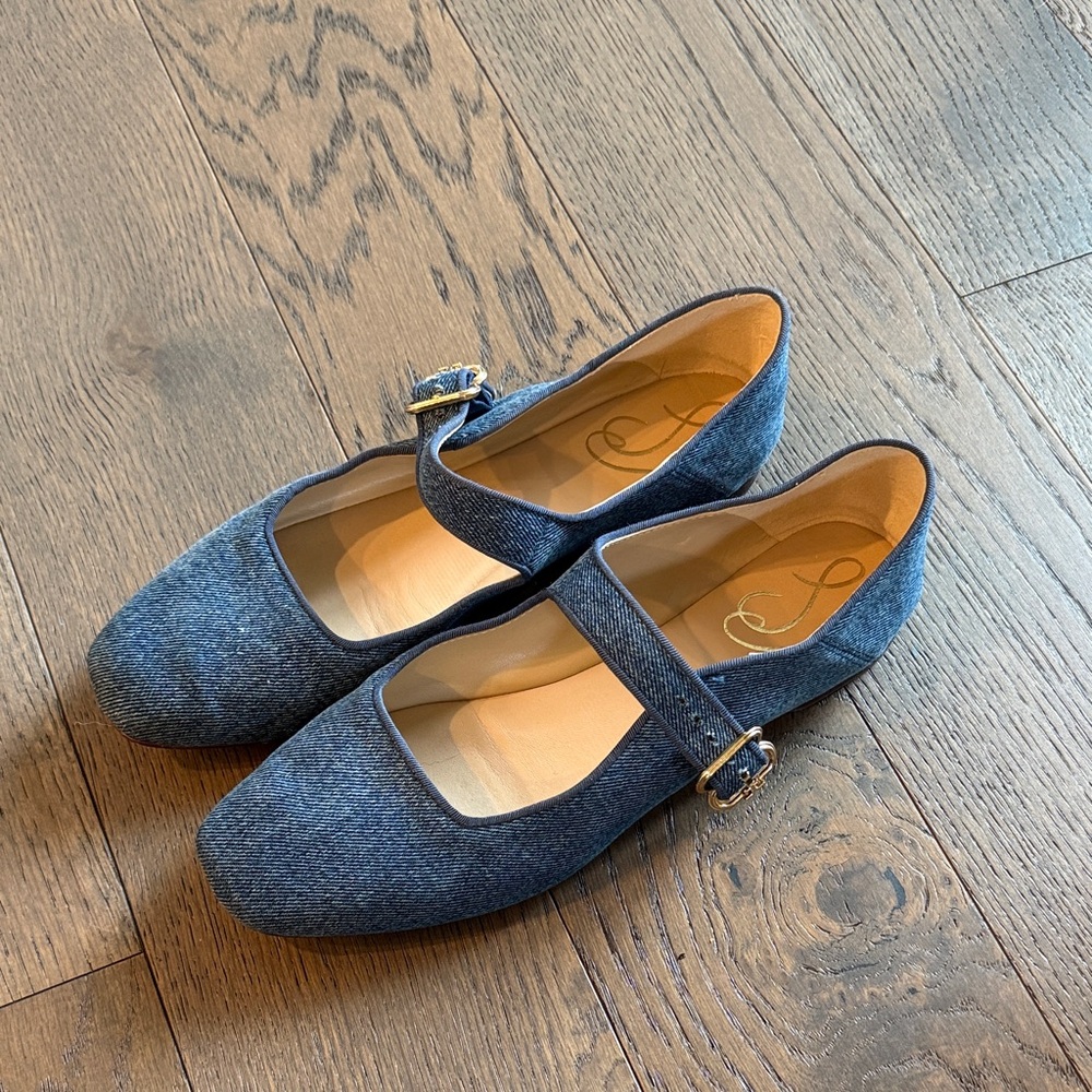 Sam Edelman Denim Mary Jane Flats